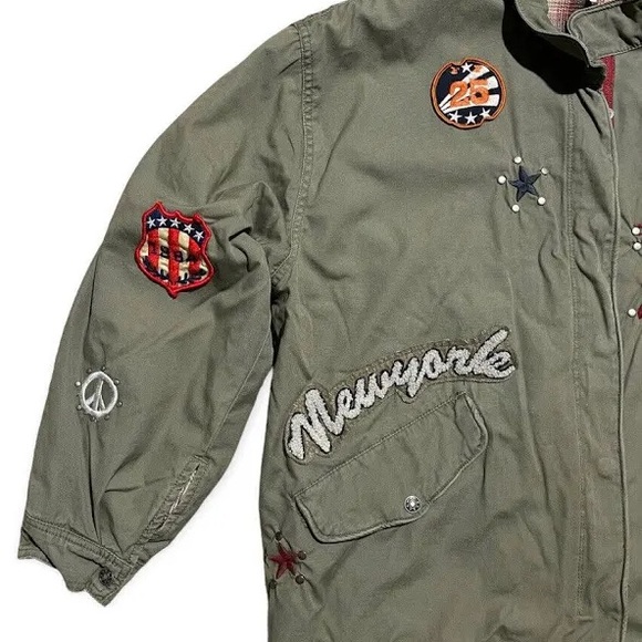 Patched jacket green - Picture 13 of 13